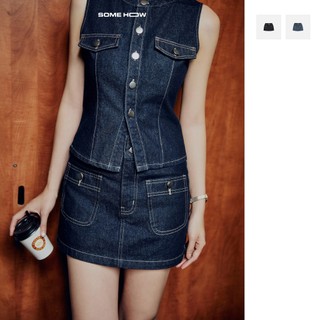 Chân Váy Ngắn Denim 2 Pockets, Chất Vải Jean Thoải Mái ,WCV050 SOME HOW STORE