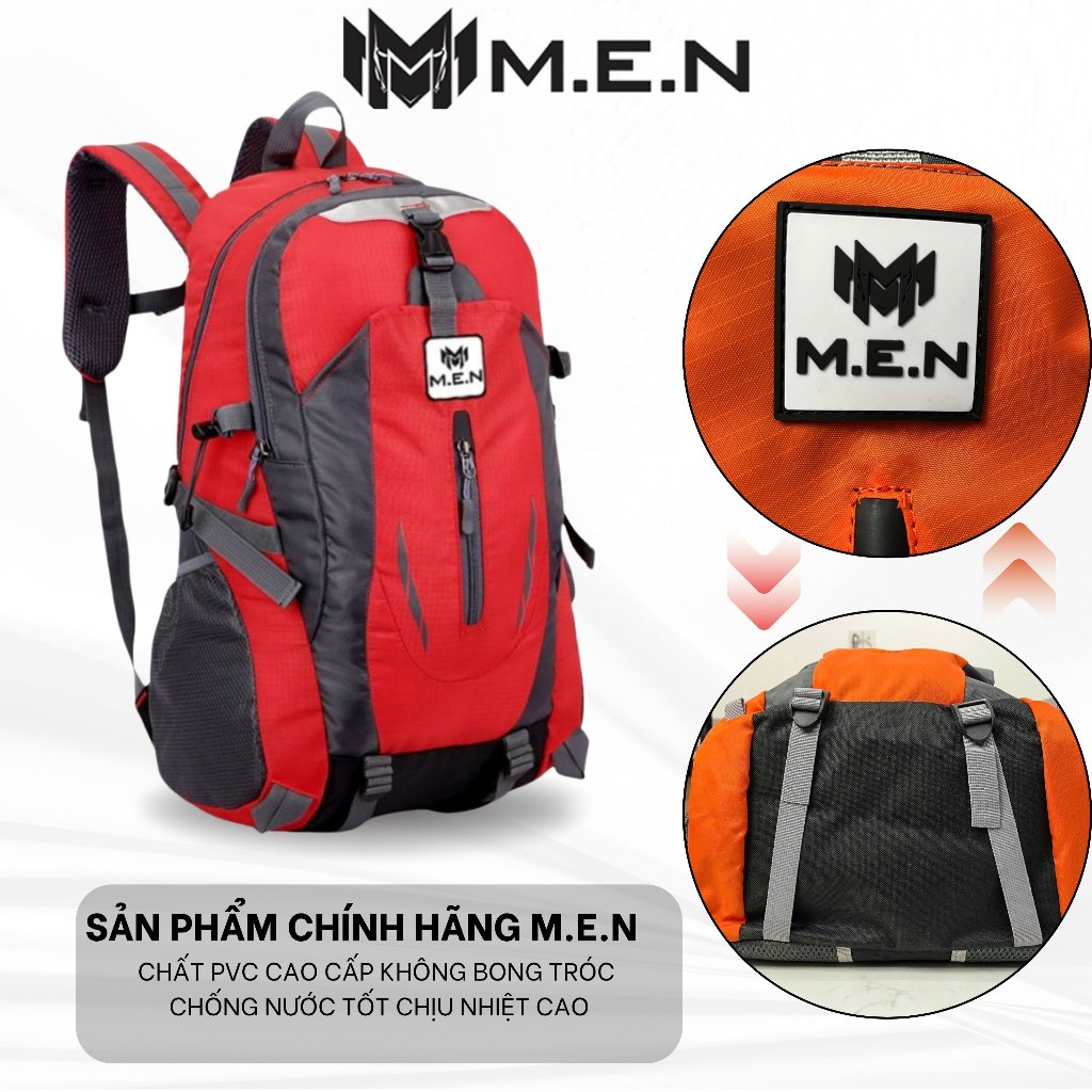 Ba lô đi phượt 40L - 60L Bumnos M.E.N xanh cam đen [MỚI]