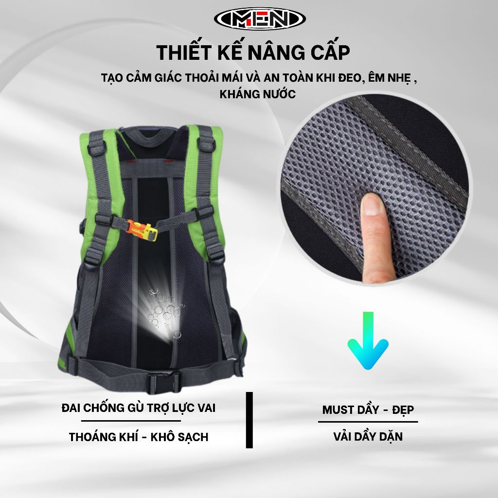 Ba lô hiện đại Bumnos M.E.N đi phượt [MẪU MỚI]