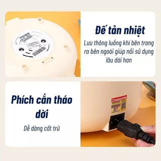 Nồi Điện Nấu Lẩu Đa Năng 2 Tầng – Size 22cm, Chống Dính, Công Suất 800W, Tiện Dụng Cho Mọi Bếp