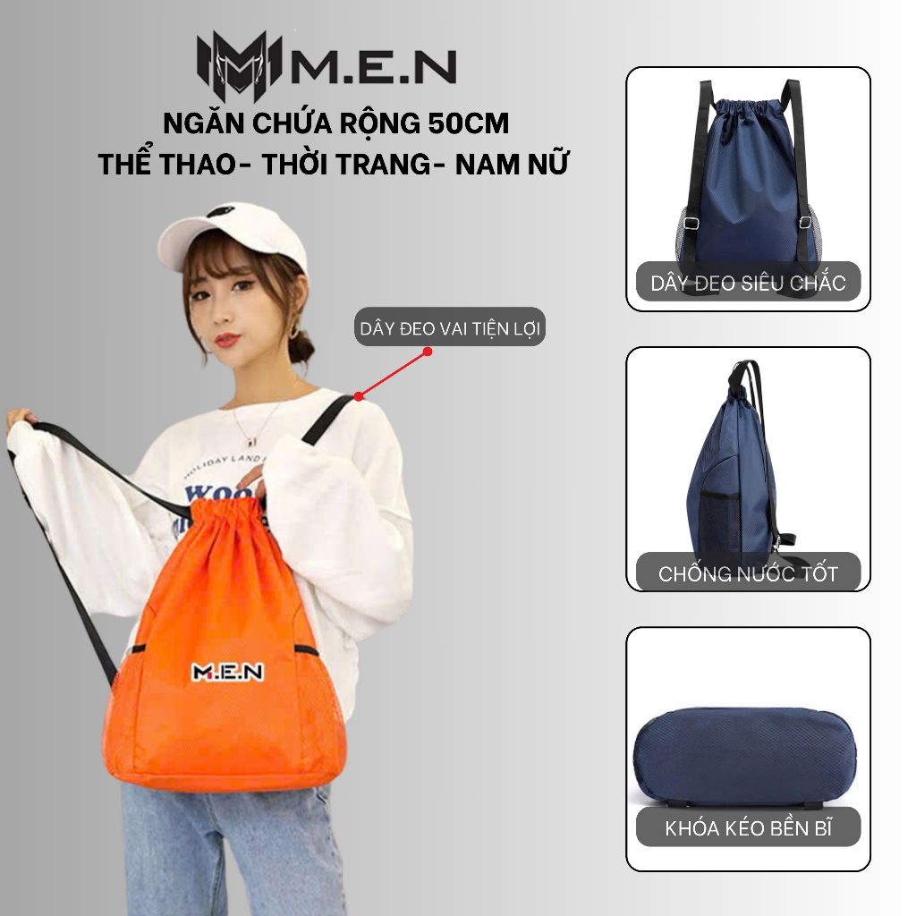 Ba lô dây rút hiện đại chữ M.E.N - túi trơn không kèm chữ mẫu mới siêu ngầu [SALE SỐC]