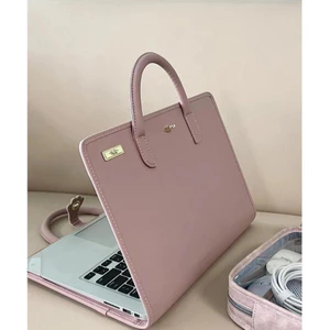 Bìa Da Đựng Laptop Cao Cấp Có Quai Xách – Túi Chống Sốc Nữ Sang Trọng, Size 13 / 14 / 15.6 inch
