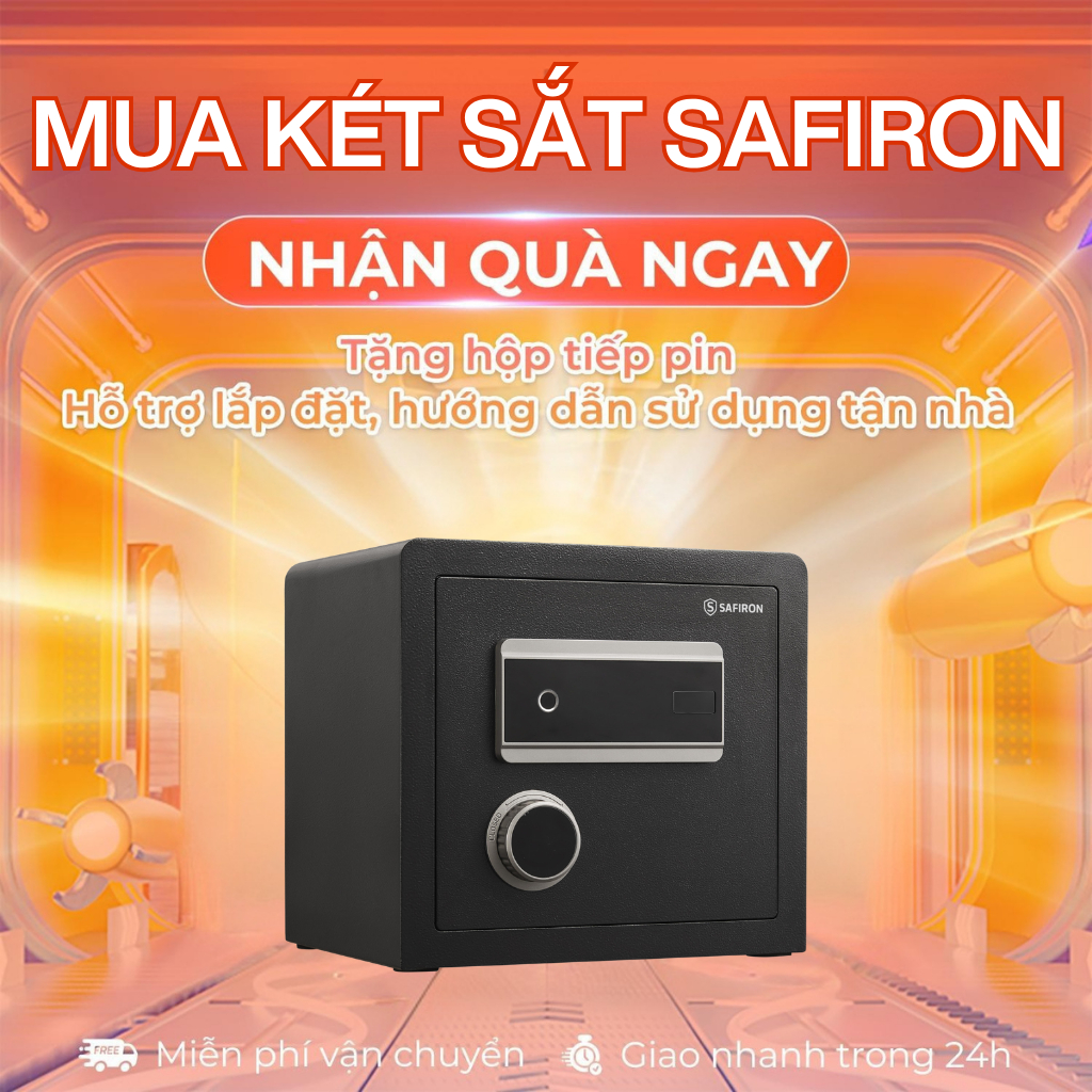 [BH 6 NĂM] Két Mini Thông Minh Safiron 35LS Kết Nối APP Điện Thoại