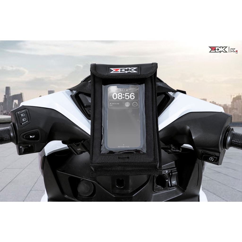 Túi Mini Treo Đầu Xe Máy ZDK K1 - K5 - JARVAN Chạy Grab cảm ứng điện thoại - Nhỏ Gọn Tiện Dụng.