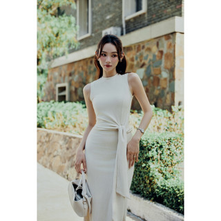 [Best Seller] Đầm Dài Lune Wrap Column, Chất Vải Thun Gân Thoải Mai, WDD083 SOME HOW STORE