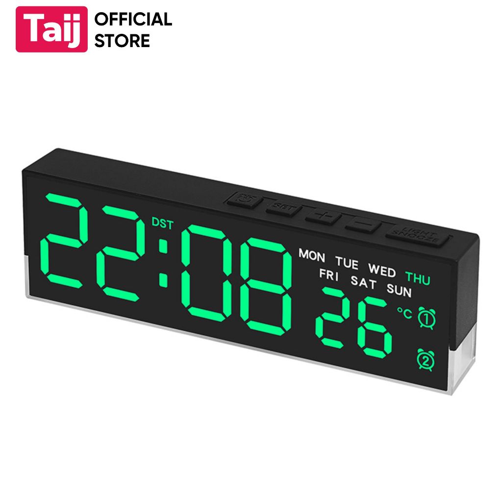 Đồng Hồ LED Có Đèn Dưới Đế Yida Time 5519, Hiển Thị Ngày Tháng Rõ Nét, Báo Thức Siêu Tiện Lợi