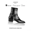 Giày da bò Zip Boots nam LEMANS ZB01.1, cao 5.5cm khâu đế, phối đai xích tạo 3 mẫu boot, BH 12T