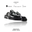 Giày Sục da bò nam LEMANS màu đen SM01.1, Đế thơm tăng cao 4cm, Da bò, Bảo hành 24 tháng
