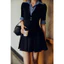 Đầm Ngắn Shirt Collar Pleat Office, Chất Vải Thun Cotton Thoải Mái ,WDN145 SOME HOW STORE