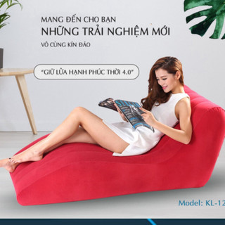 FREESHIP Ghế tình yêu kèm bơm điện - Ghế tình yêu ngụy trang chữ S Lazy Sofa - Ghế hơi tình yêu