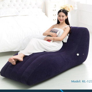 FREESHIP Ghế tình yêu kèm bơm điện - Ghế tình yêu ngụy trang chữ S Lazy Sofa - Ghế hơi tình yêu