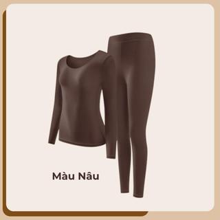 [MUA ÁO TẶNG QUẦN] BỘ GIỮ NHIỆT TÀNG HÌNH 3 IN 1 PIER N°5 - CÔNG NGHỆ TĂNG NHIỆT 5ºC - TINH CHẤT HOA TRÀ DƯỠNG DA  5551