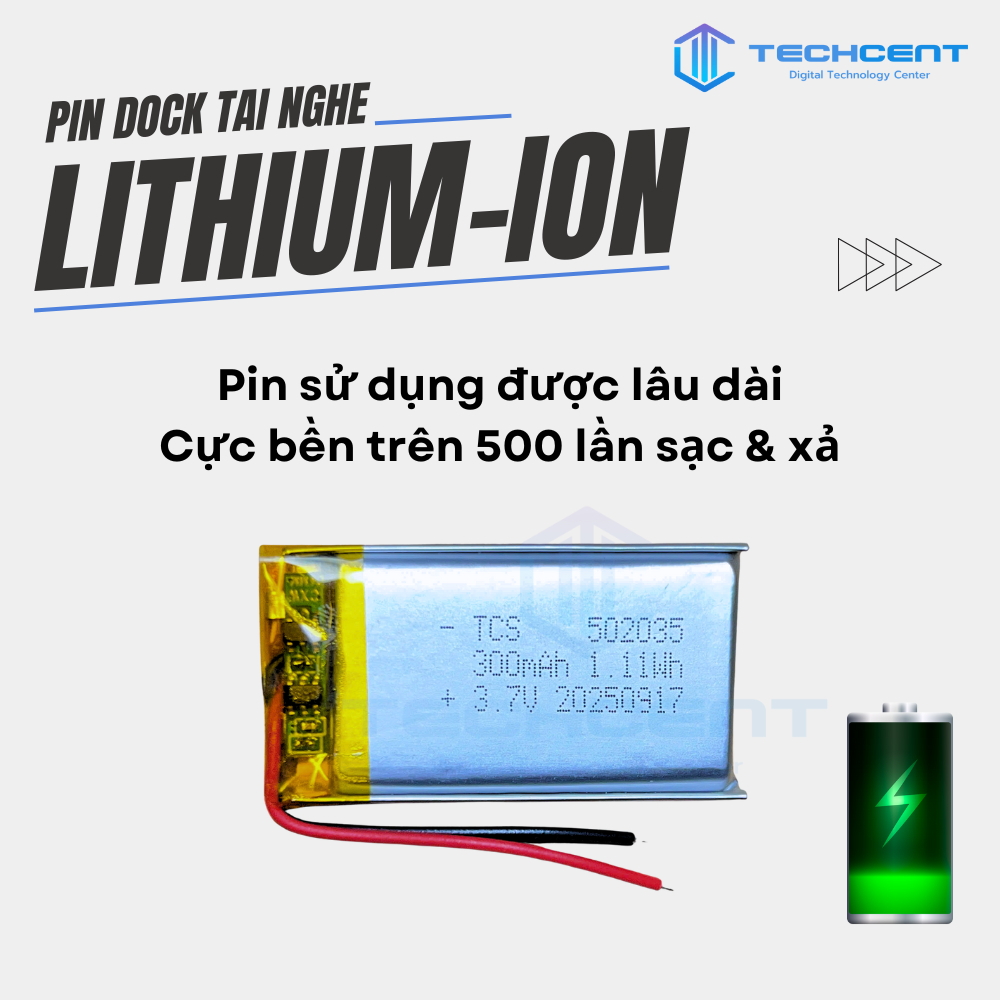 Pin Dock Sạc Thay Thế Cho Tai Nghe Hổ Vằn Ap2, Ap3, Ap4, Pro1, Pro2 | BigBuy360 - bigbuy360.vn