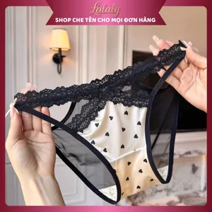 Quần lót viền ren mix lụa gợi cảm Lalaly L36, quần lót nữ sexy tinh tế, tôn đường cong hoàn hảo