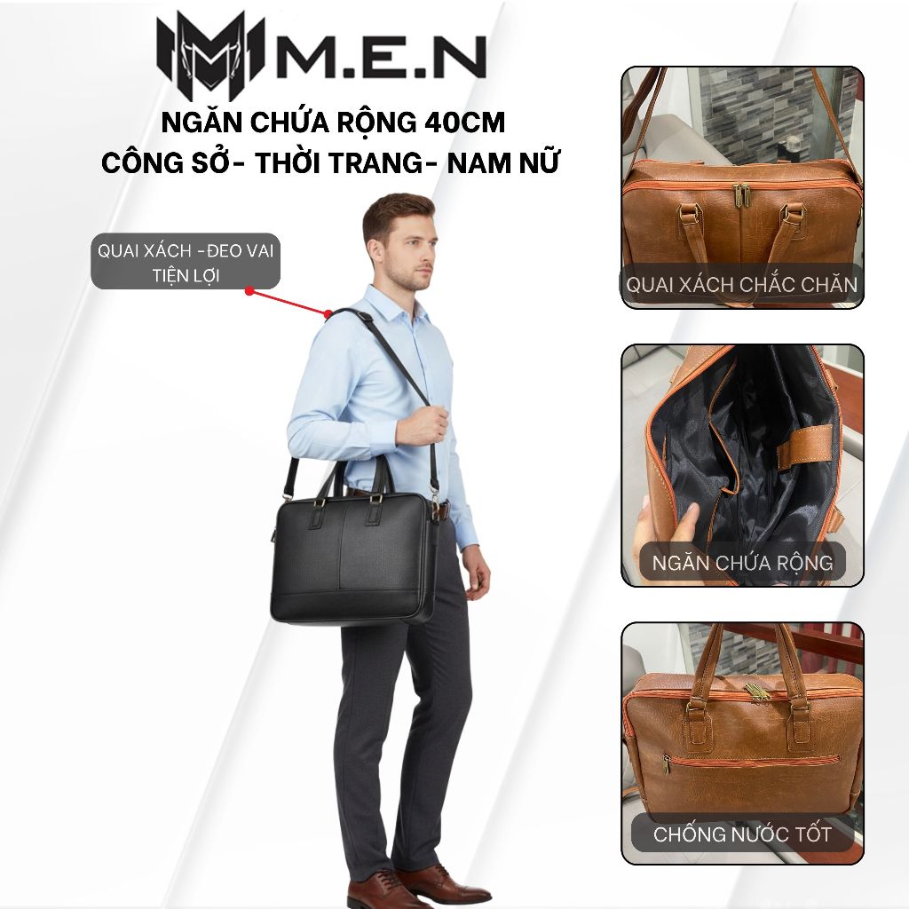 Cặp xách công sở tinh tế M.E.N CALI chống nước [HÀNG VỀ]