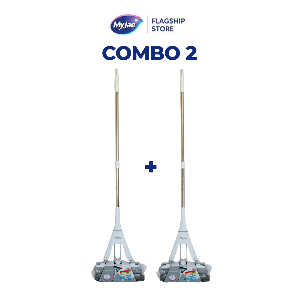 COMBO 2 Cây Lau Nhà Mút Xốp Siêu Thấm Hút Nước PVA MyJae
