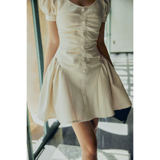[Best Seller] Đầm Ngắn Tay Bí Blossom, Chất Vải Linen Bột Thoải Mái, WDN140 SOME HOW STORE