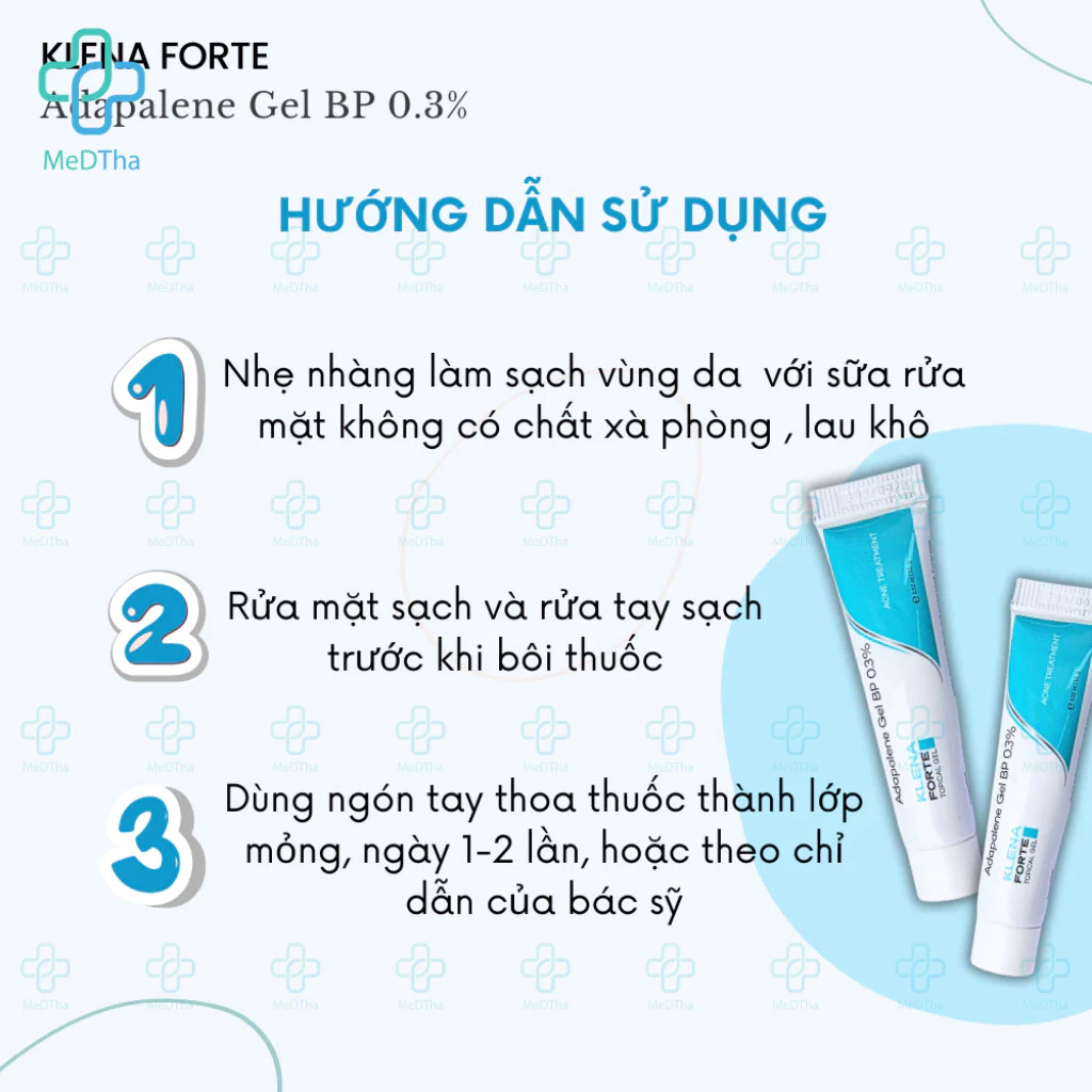 Kem mụn Klena Forte 0.1% 0.3% hỗ trợ giảm mụn ẩn, giảm mụn mờ thâm an toàn chính hãng