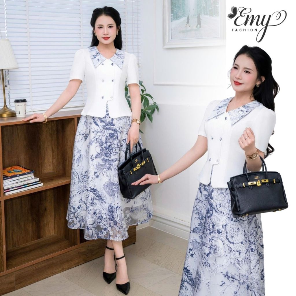 Chân Váy Kiểu Thiết Kế EMY V4041 - Chất Tuyết Mưa Cao Cấp, Thanh Lịch Cho Nàng Công Sở