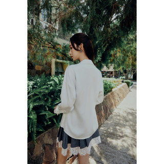 Chân Váy Ngắn Side Pleat Lacey Hem, Chất Vải Bố Chéo Nhật Thoải Mái ,WCV052 SOME HOW STORE