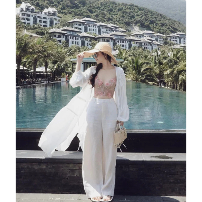 [Peinn]QUẦN LINEN LƯNG CAO ỐNG RỘNG DÁNG XUÔNG DÀI 101 CM SIÊU ĐẸP PHONG CÁCH BASIC