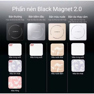 Phấn Phủ Nén CARSLAN Lâu Trôi Kiềm Dầu 24H Che Phủ Tốt Nhỏ Gọn Tiện Lợi Vỏ Nam Châm 8g - Bebeau