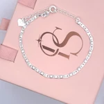 PS30. LẮC TAY MẮT XÍCH DẸT BASIC NHỎ UNISEX – (2LY-16.5CM) – MẠ BẠC (HỢP KIM CAO CẤP) – P.S CONCEPT — ảnh 4
