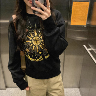 áo sweater basic nữ đen mùa đông áo tay dài girl phố âu mỹ local brand eleclassm