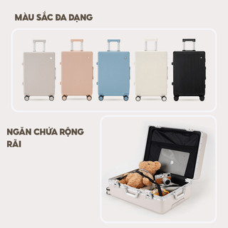 Vali Khung Nhôm Cao Cấp Kingsun KS-2512 Size 20/24/28inch Chống Va Đập, Bảo hành 5 năm