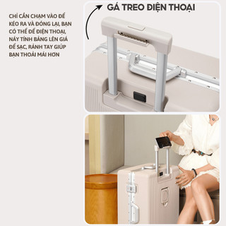 Vali Khung Nhôm Cao Cấp Kingsun KS-2512 Size 20/24/28inch Chống Va Đập, Bảo hành 5 năm
