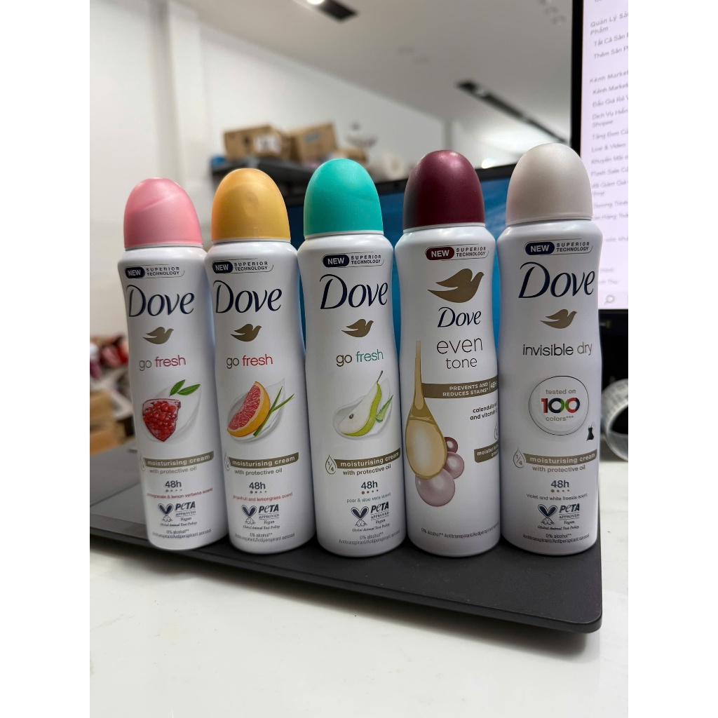 Xịt Khử Mùi Dove 150ml