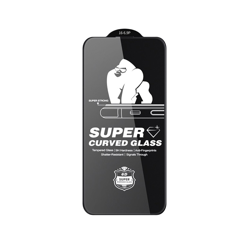 Kính Cường Lực iPhone WK Không Viền Đèn WTP-107 trong suốt dành cho 15 đến 17 Pro Max