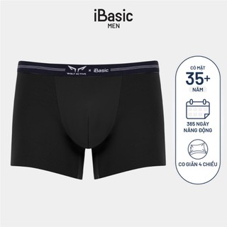 Quần lót nam thể thao Wolf Active x iBasic phom trunk không đường may freecut PANM151