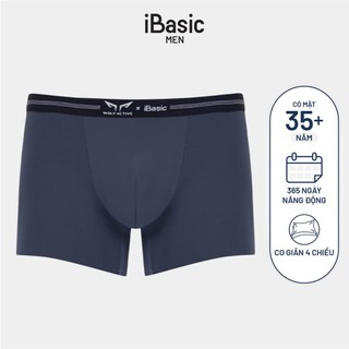 Quần lót nam thể thao Wolf Active x iBasic phom trunk không đường may freecut PANM151