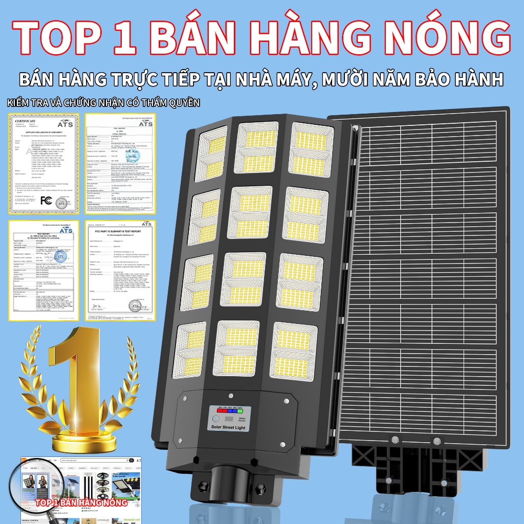 Đèn LED năng lượng mặt trời 5000-20000W, Đèn năng lượng mặt trời cho sân vườn, Đèn năng lượng mặt trời, Chống nước IP67