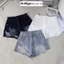Quần short jean nữ lưng cao ống rộng rách gối, chất jean denim không giãn cá tính Anngo - AT552