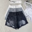 Quần short jean nữ lưng cao ống rộng rách gối, chất jean denim không giãn cá tính Anngo - AT552