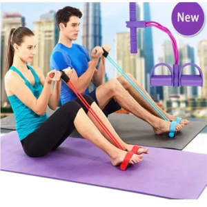 Dụng cụ tập gym tại nhà, dây đàn hồi kháng lực đa năng, dây gập bụng cho eo thon