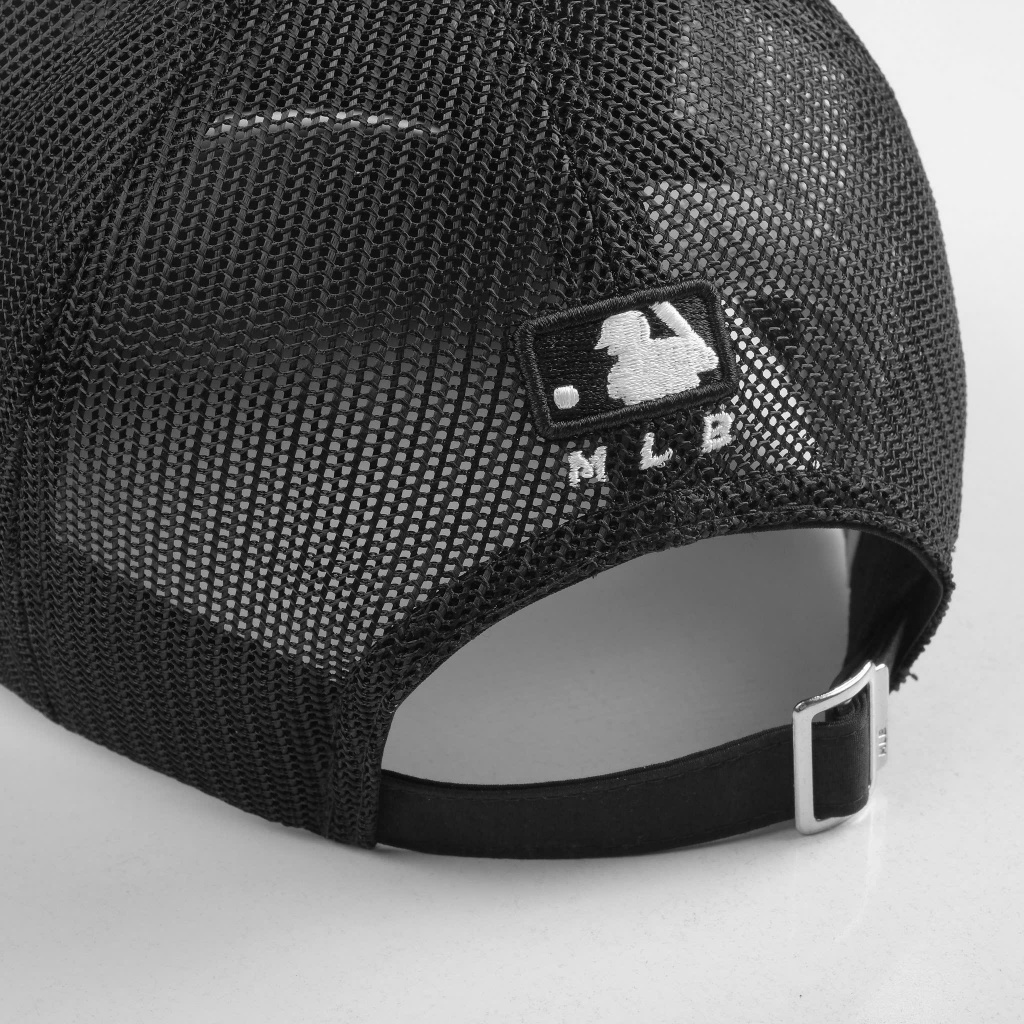 Mũ Nón lưỡi trai MLB Meowist Unisex Black Mesh Logo NY ,nón lưỡi trai Hàn Quốc
