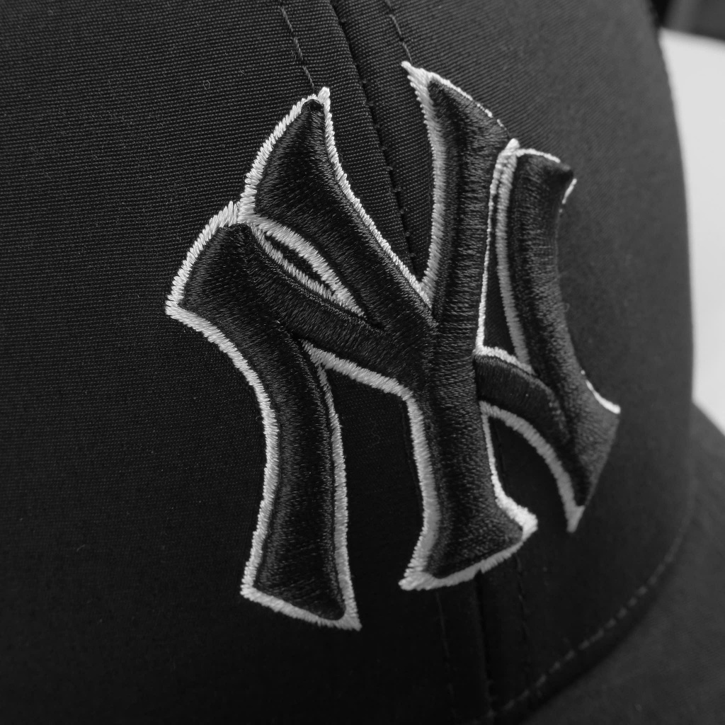 Mũ Nón lưỡi trai MLB Meowist Unisex Black Mesh Logo NY ,nón lưỡi trai Hàn Quốc