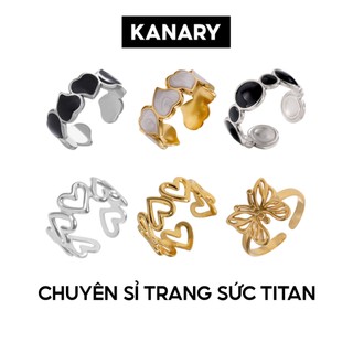 Titanium Steel Ring, adjustable by KANARY - Sỉ trang sức Titan