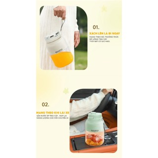 Máy Xay Cầm Tay Smartix Dung Tích 1200ML, Thiết Kế Chắc Chắn Nhỏ Gọn Tiện Lợi Dễ Dàng Mang Đi
