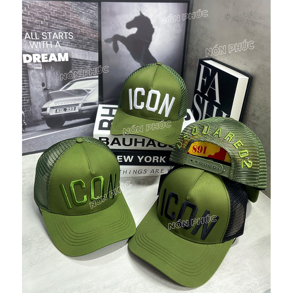 MŨ KẾT LƯỚI RÊU ICON THOÁNG MÁT NAM NỮ