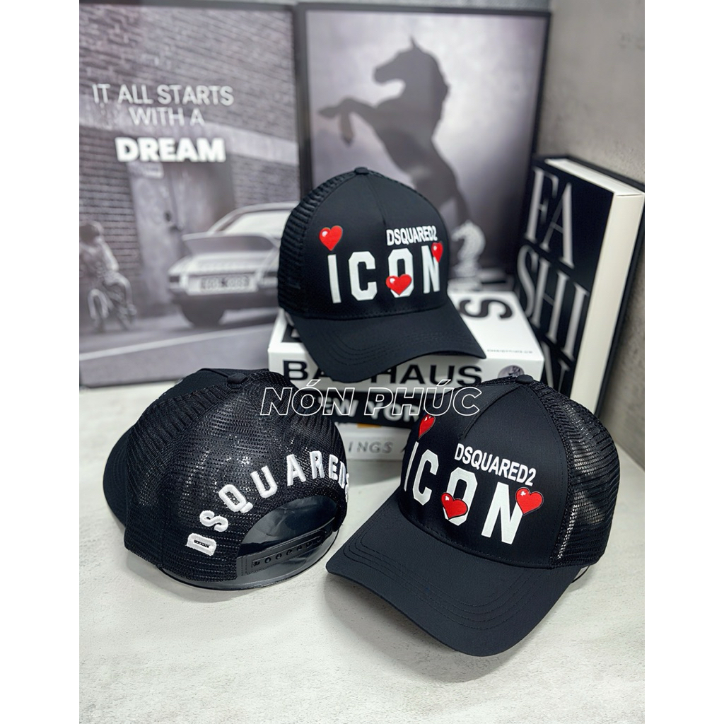MŨ KẾT LƯỚI IN ICON NHIỀU MẪU THOÁNG MÁT UNISEX