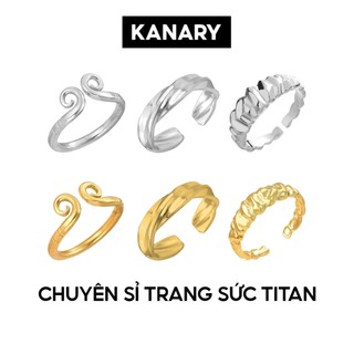 Titanium Steel Ring, adjustable by KANARY - Sỉ trang sức Titan