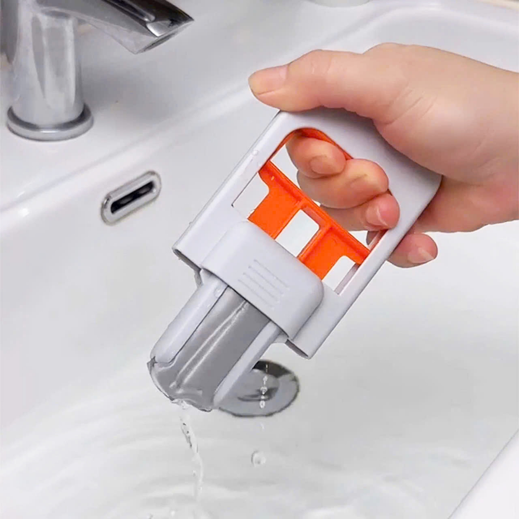 Cây lau bếp mini đa năng, bọt biển thấm hút, tự vắt khô dễ dùng, lau gương sạch - Movava