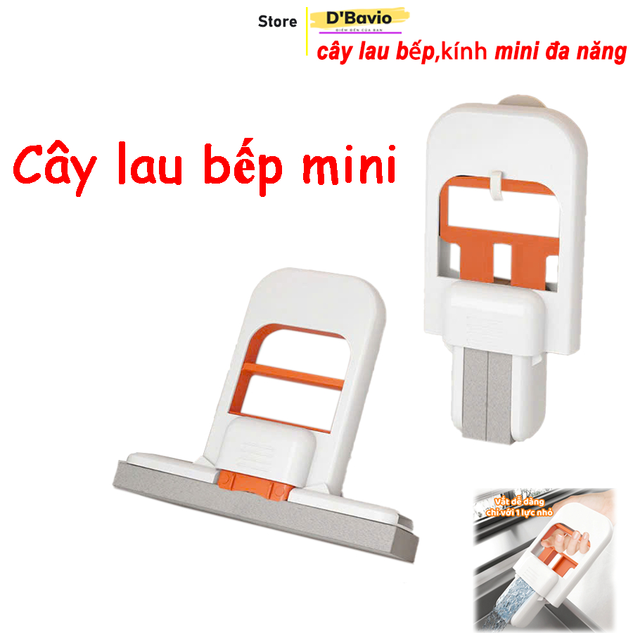 Cây lau bếp mini tiện dụng, bọt biển siêu thấm hút, tự vắt khô, lau sạch kính - Dbavio | BigBuy360 - bigbuy360.vn