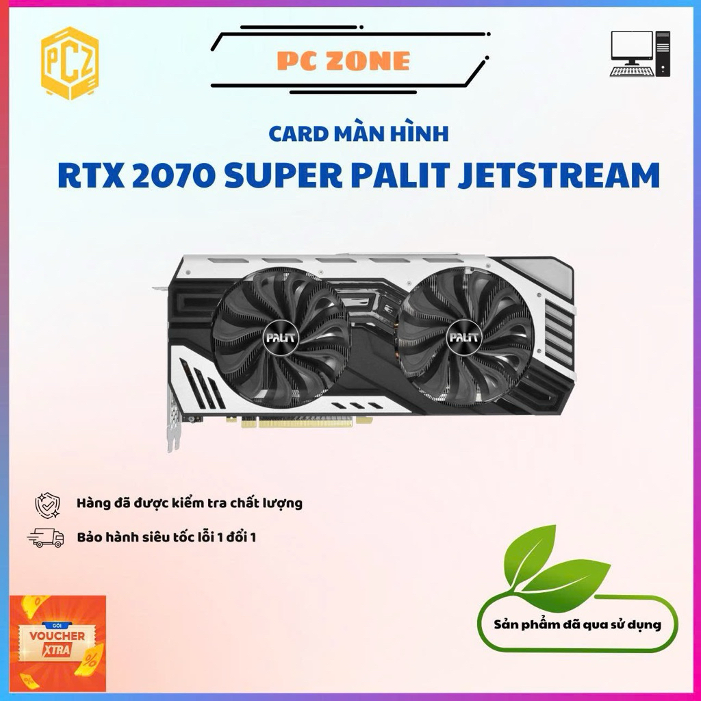 VGA - Card màn hình máy tính Palit RTX 2070 Super Jetstream 8 GB GDDR6 ...