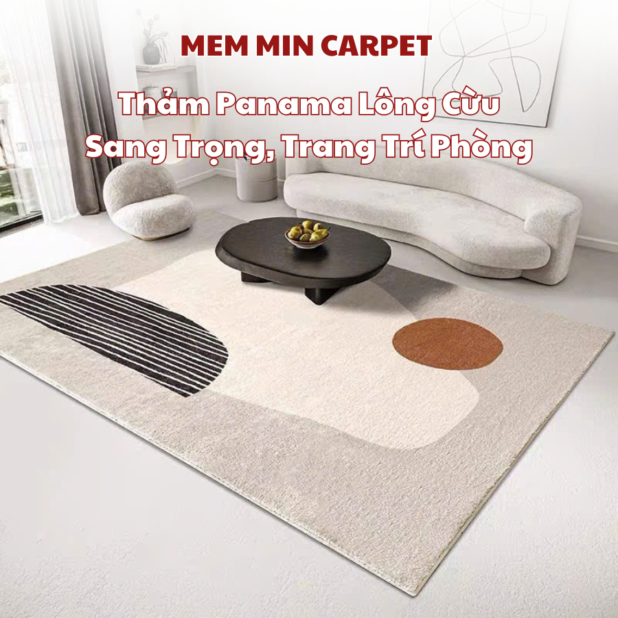 Thảm Lông Cừu Thảm Trải Sàn Decor, Thảm Chụp Ảnh, Thảm Phòng Êm, Mềm, Mượt, Không Rụng Lông - MemminCarpet - TH112