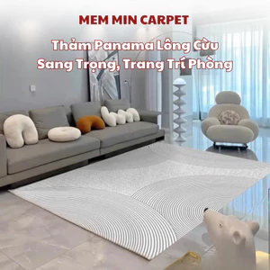 Thảm Panama Lông Cừu Cao Cấp- MemMinCarpet Họa tiết sang chảnh, làm cho căn nhà thêm trang trọng, lịch sự - TH120